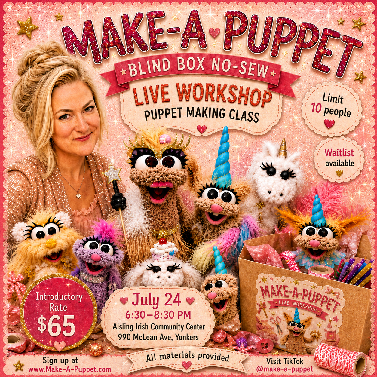 No-Sew Puppet Workshop: Blind Box